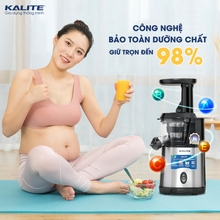 Máy ép chậm Kalite KSJ4412 động cơ đảo chiều ép kiệt bã - Ảnh 4