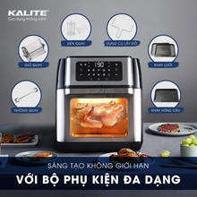 Nồi chiên không dầu KALITE Q10 10 lít, trục xiên quay, nhiều phụ kiện - Ảnh 4