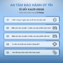 Tủ sấy quần áo KALITE KSD28, dung tích 600L, sấy khô nhanh - Ảnh 9