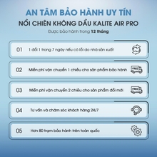 Nồi chiên không dầu KALITE Air Pro, dung tích 12L, khoang inox 304 - Ảnh 7