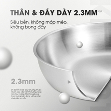 Chảo rán inox liền khối KALITE KFP2401 - Vung kính chịu lực - Ảnh 4