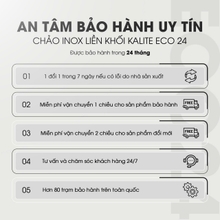 Chảo rán inox liền khối cao cấp KALITE ECO24, inox 304, đáy 3 lớp - Ảnh 7