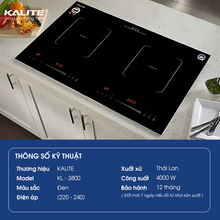 Bếp từ đôi KALITE KL-3800 thiết kế sang trọng, chuẩn châu Âu - Ảnh 2