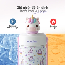 Bình giữ nhiệt trẻ em Kalite PONY 354ml, inox 304, giữ nhiệt 12h - Ảnh 5