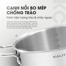 Bộ 3 nồi inox liền khối KALITE KCS366 - Bộ 3 size 18-20-24cm - Ảnh 12