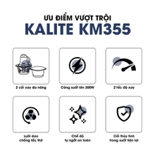 Máy xay thịt KALITE KM355 đa năng dung tích 2L - Ảnh 3