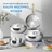 Bộ nồi chảo inox liền khối Kalite MultiPro KCS668, 8 món cán rời