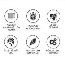 Máy ép chậm KALITE KSJ868 động cơ DC siêu khỏe ép kiệt bã - Ảnh 6