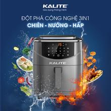 Nồi chiên hơi nước KALITE STEAM 7 chiên hấp 2 trong 1, dung tích 7 lít - Ảnh 3