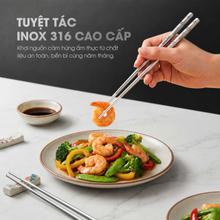 Bộ đũa inox 316 Kalite KCH01 chất liệu cao cấp kháng khuẩn - Ảnh 2
