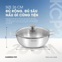 Nồi inox liền khối cao cấp đa năng KALITE KCP2602 - Size 26cm - Ảnh 14