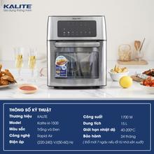 Nồi chiên không dầu KALITE KL-1500 15 lít - Ảnh 2