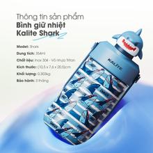 Bình giữ nhiệt trẻ em Kalite SHARK - 354ml, inox 304 giữ nhiệt 12h - Ảnh 10