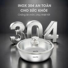 Bộ nồi chảo inox liền khối cán rời Kalite Lumia KCS568 công nghệ vân vảy cá - Ảnh 4