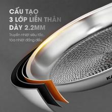 Bộ nồi chảo inox liền khối cán rời Kalite Lumia KCS568 công nghệ vân vảy cá - Ảnh 5