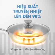 Bộ 2 chảo inox KALITE Dual Lux, dẫn nhiệt nhanh, thiết kế sang trọng - Ảnh 3