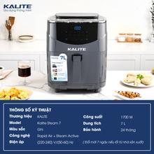 Nồi chiên hơi nước KALITE STEAM 7 chiên hấp 2 trong 1, dung tích 7 lít - Ảnh 2