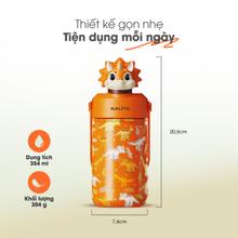Bình giữ nhiệt trẻ em Kalite DINO LEO - 354ml, inox 304, giữ nhiệt 12h - Ảnh 4