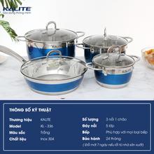 Bộ nồi chảo KALITE KL-336 inox cao cấp siêu bền đáy 5 lớp - Ảnh 2