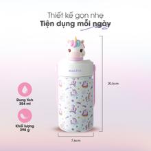 Bình giữ nhiệt trẻ em Kalite PONY 354ml, inox 304, giữ nhiệt 12h - Ảnh 3