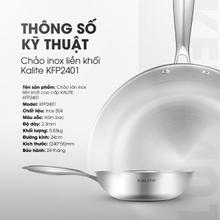 Chảo rán inox liền khối KALITE KFP2401 - Vung kính chịu lực - Ảnh 16