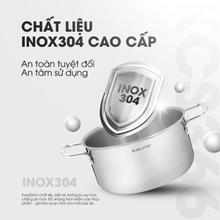 Bộ 3 nồi inox liền khối KALITE KCS366 - Bộ 3 size 18-20-24cm - Ảnh 3