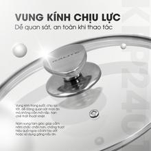 Chảo rán inox liền khối KALITE KFP2401 - Vung kính chịu lực - Ảnh 12