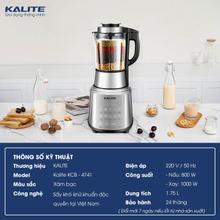 Máy làm sữa hạt KALITE KCB4741 cao cấp, sấy khô khử khuẩn - Ảnh 2