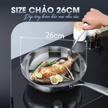 Chảo inox nguyên khối TRIPRO KALITE KL826 26cm - Ảnh 12