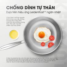 Chảo rán inox liền khối KALITE KFP2401 - Vung kính chịu lực - Ảnh 5