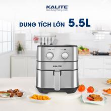 Nồi chiên không dầu KALITE Q5 5.5 lít, điều khiển cơ bền bì - Ảnh 5