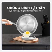 Chảo inox nguyên khối TRIPRO KALITE KL826V chống dính tự thân - Ảnh 5