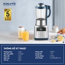 Máy làm sữa hạt KALITE KCBV8P bền bỉ chống trào đa năng 8in1 - Ảnh 2