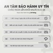 Chảo rán inox liền khối cao cấp KALITE ECO24, inox 304, đáy 3 lớp - Ảnh 7