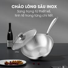 Chảo inox 304 lòng sâu Kalite KWP2501 chống dính chống xước - Ảnh 2