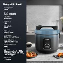 Nồi cơm điện KALITE KRC6018 700W chống dính dung tích 1,8L - Ảnh 2