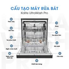 Máy rửa bát Kalite UltraWash Pro 5 tay phun, chứa 15-17 bộ chén đĩa - Ảnh 5