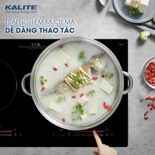 Bếp từ đôi KALITE KDI72 mặt kính sang trọng an toàn dễ vệ sinh - Ảnh 10