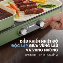 Bếp lẩu nướng 2in1 Kalite KLG333, công suất 1800W - Ảnh 3