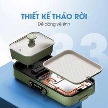Bếp lẩu nướng 2in1 Kalite KLG333, công suất 1800W - Ảnh 2