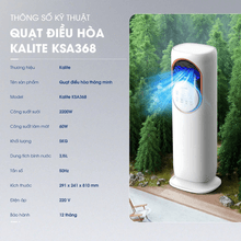 Quạt sưởi All in One KSA368 làm mát, sưởi, tạo ẩm, diệt khuẩn - Ảnh 13