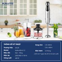 Máy xay cầm tay Kalite KEB4112 thiết kế nhỏ gọn 12+1 cấp tốc độ - Ảnh 2