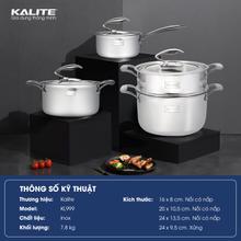 Bộ nồi nguyên khối inox 304 Tripro Kalite KL999 siêu bền - Ảnh 2