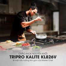 Chảo inox nguyên khối TRIPRO KALITE KL826V chống dính tự thân - Ảnh 2