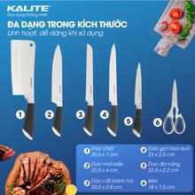 Bộ dao 6 món KALITE KL-191 Inox cao cấp, bền sắc - Ảnh 3