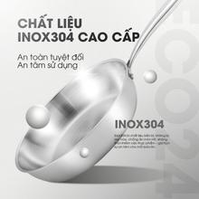Chảo rán inox liền khối cao cấp KALITE ECO24, inox 304, đáy 3 lớp - Ảnh 3