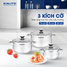 Bộ 3 nồi KALITE KL351 Inox 304 an toàn cho sức khỏe - Ảnh 5