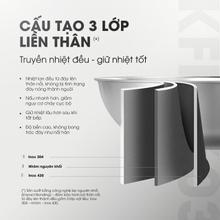 Chảo rán inox liền khối cao cấp KALITE KFP2603 - Size 26cm - Ảnh 4