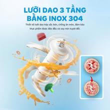 Máy xay mini đa năng Kalite MiuMiu tai mèo thần tài - 350ml, inox304 - Ảnh 6