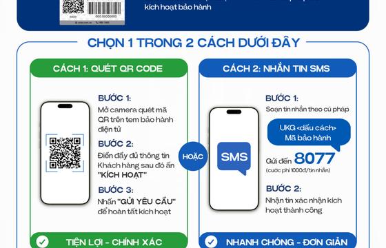 HƯỚNG DẪN KÍCH HOẠT BẢO HÀNH ĐIỆN TỬ KHI MUA HÀNG GIA DỤNG TẠI KALITE
